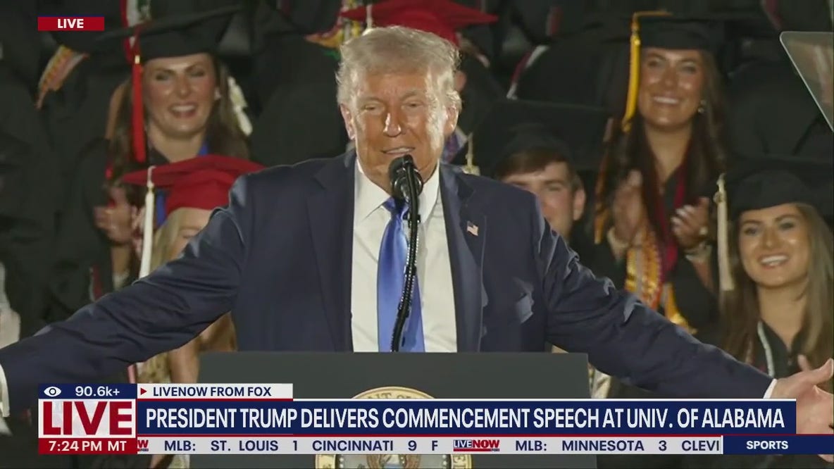 Pres. Trump delivers speech at University of Alabama
